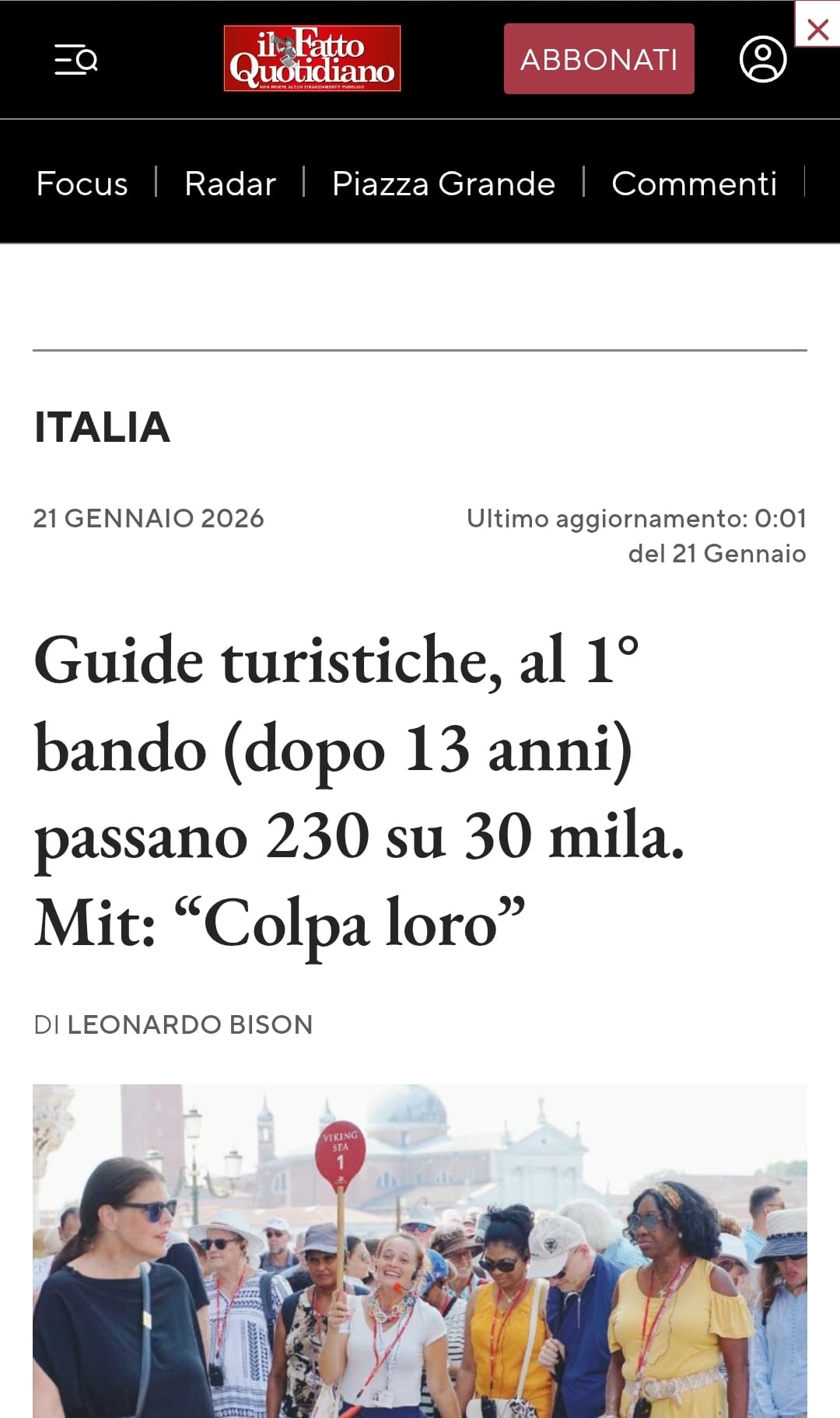 Bando dopo 13 anni passano 230 su 30 mila