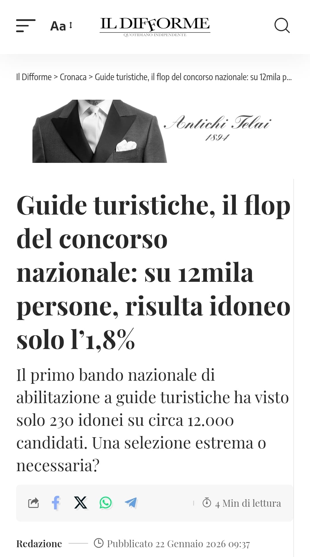 Guide turistiche, il flop del concorso nazionale