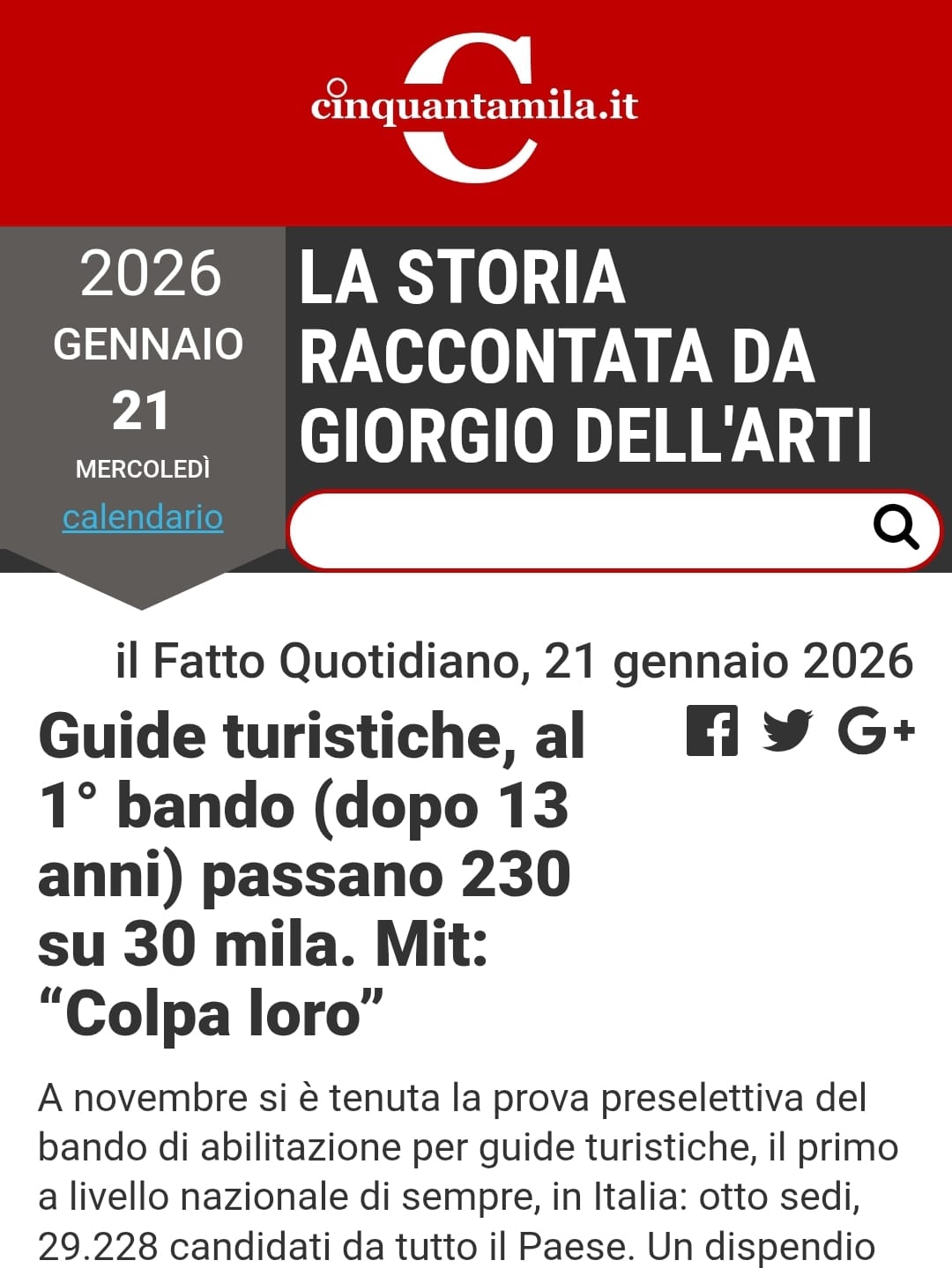 Passano 230 su 30 mila