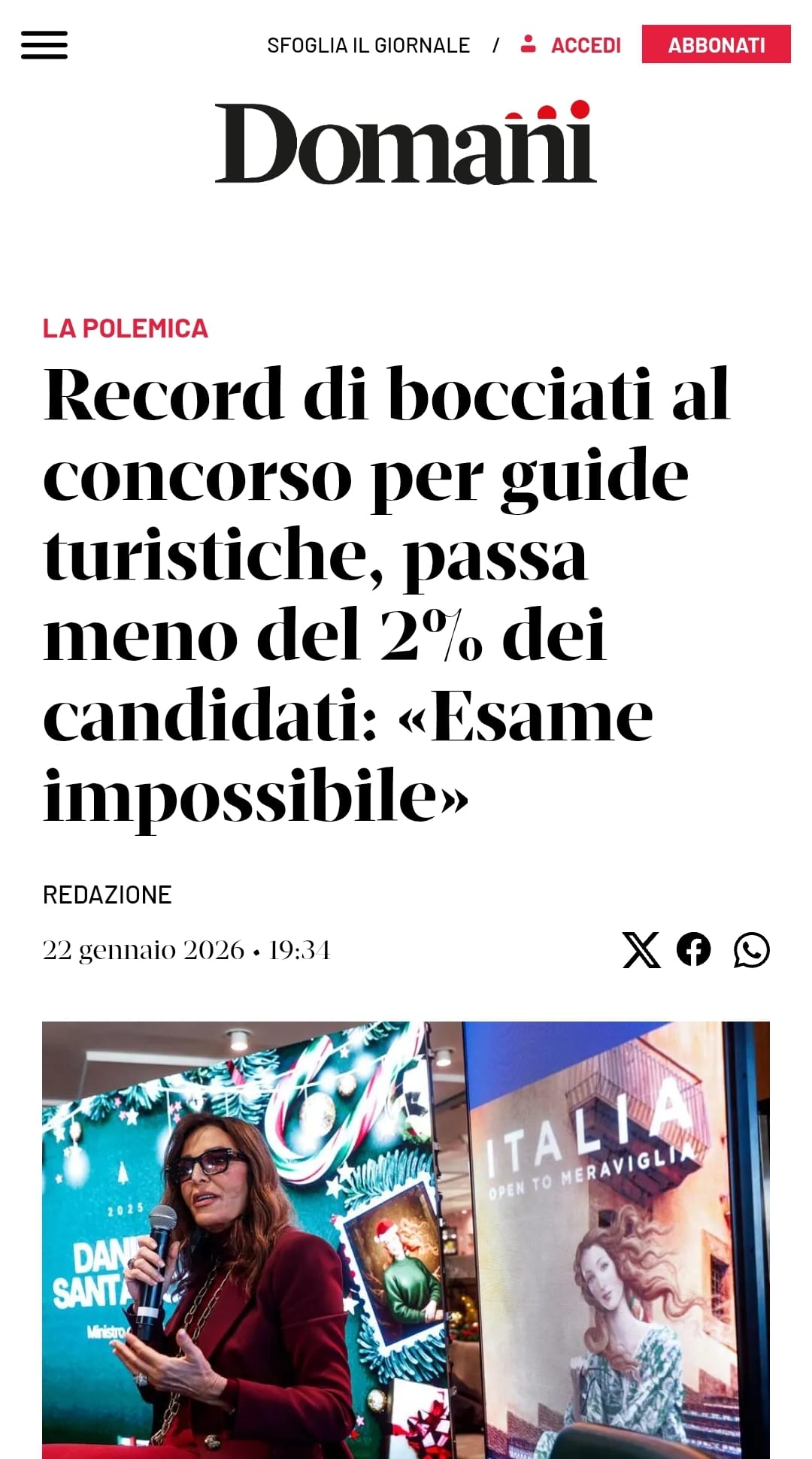 Record di bocciati al concorso